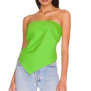 L’Academie Darragh Top in Lime Green